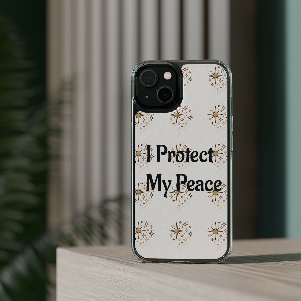 Protect My Peace Clear Impact-Resistant Phone Case