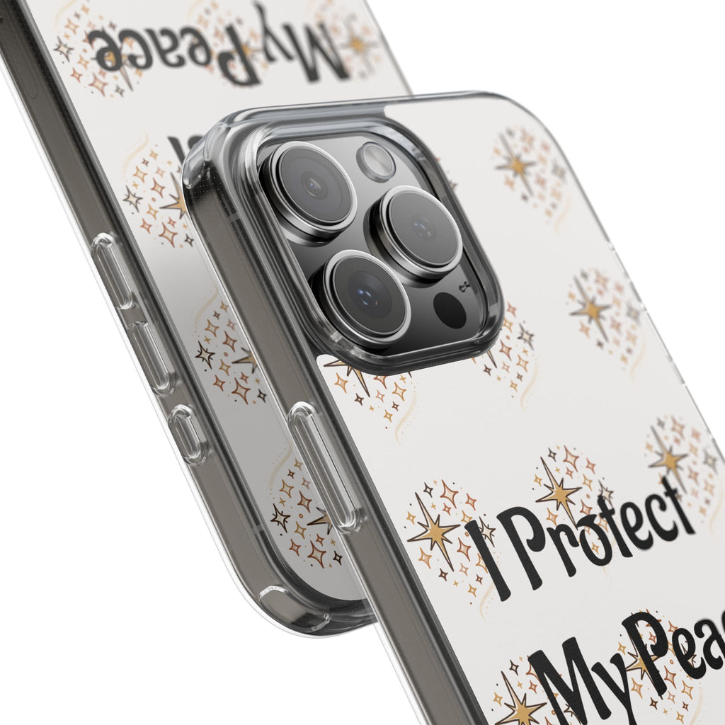 Protect My Peace Clear Impact-Resistant Phone Case