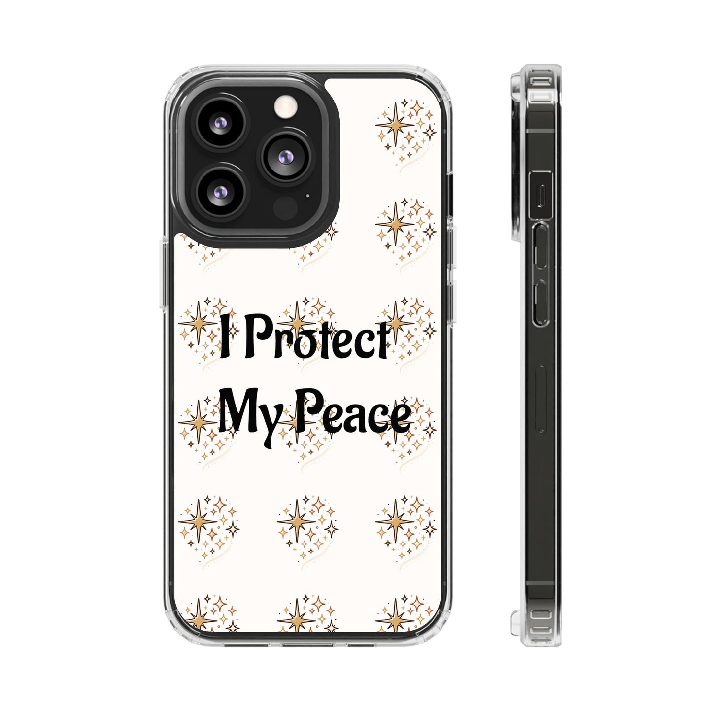 Protect My Peace Clear Impact-Resistant Phone Case
