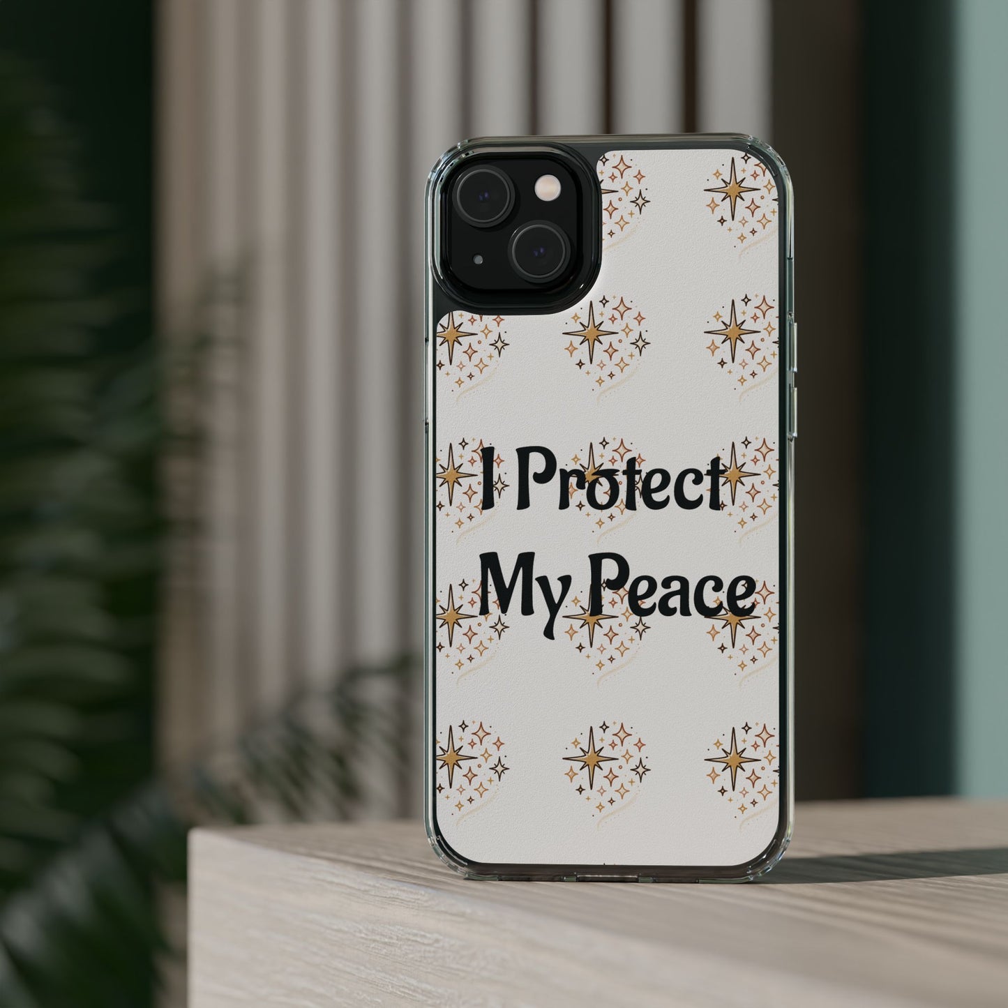 Copy of Protect My Peace Clear Impact-Resistant Phone Case