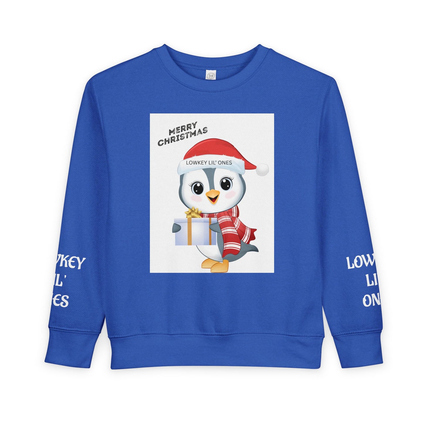 Lowkey Lil' Ones Merry Christmas Penguin Toddler Sweater