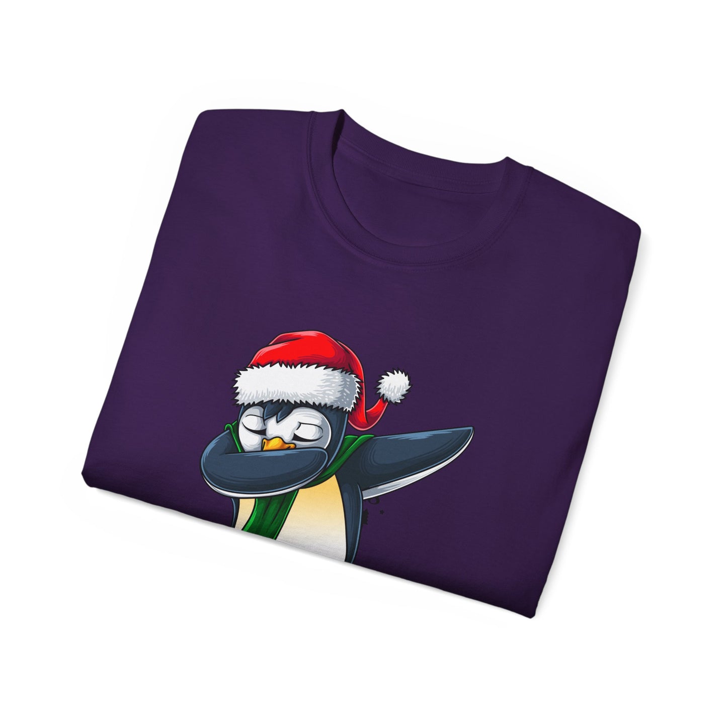 Women's Christmas Vibes Dabbing Penguin Tee
