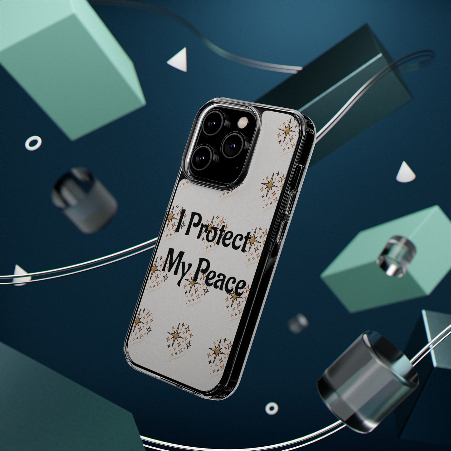 Protect My Peace Clear Impact-Resistant Phone Case