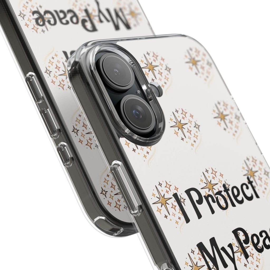 Copy of Protect My Peace Clear Impact-Resistant Phone Case
