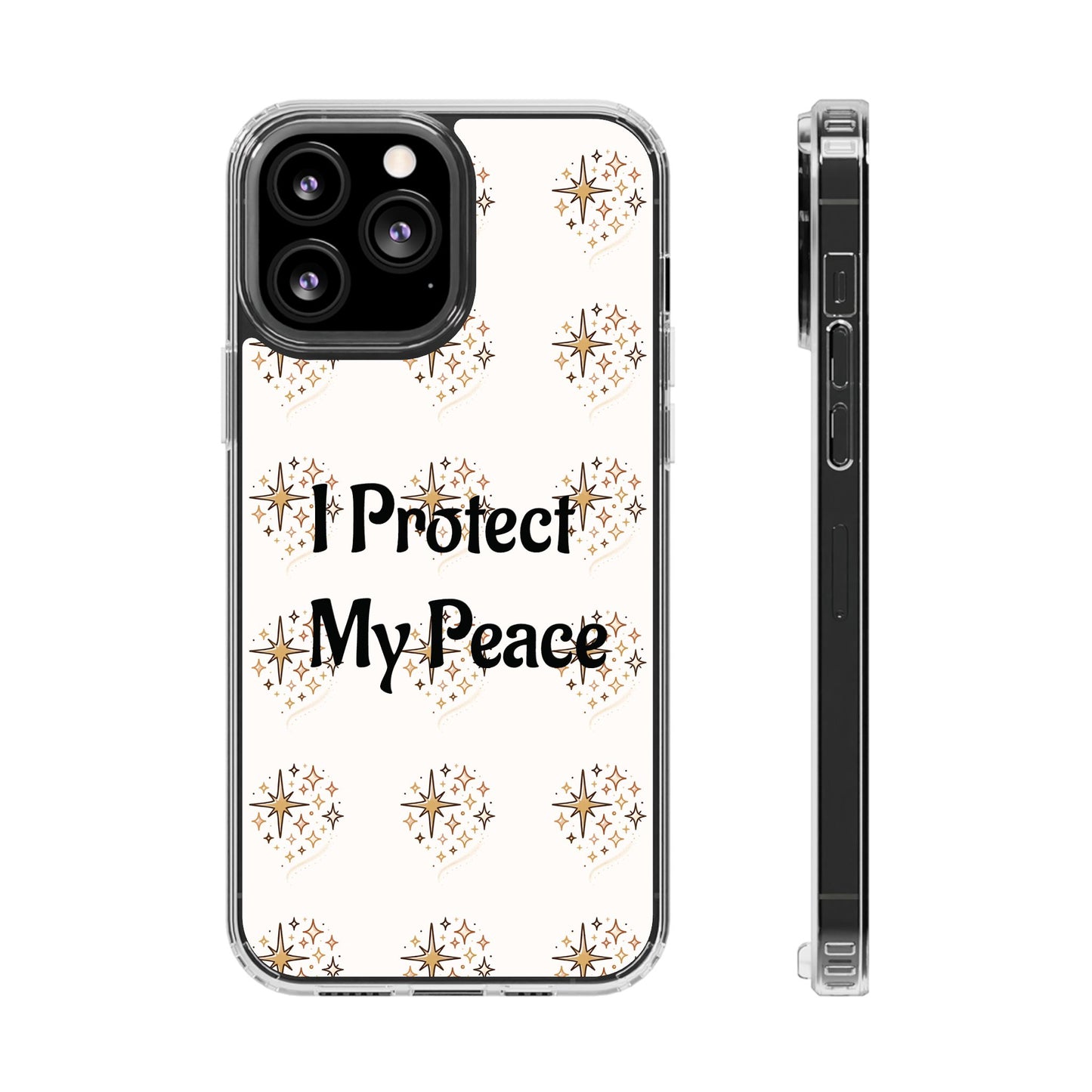 Protect My Peace Clear Impact-Resistant Phone Case