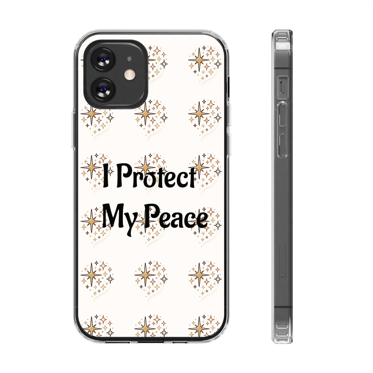 Protect My Peace Clear Impact-Resistant Phone Case
