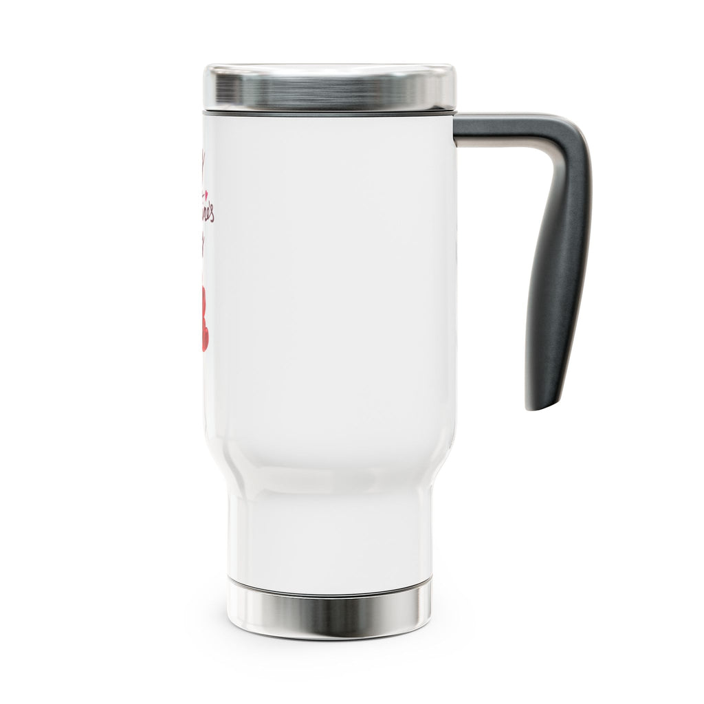 Happy Valentine's Day Heart Balloon Travel Mug-14oz Stainless Steel Tumbler