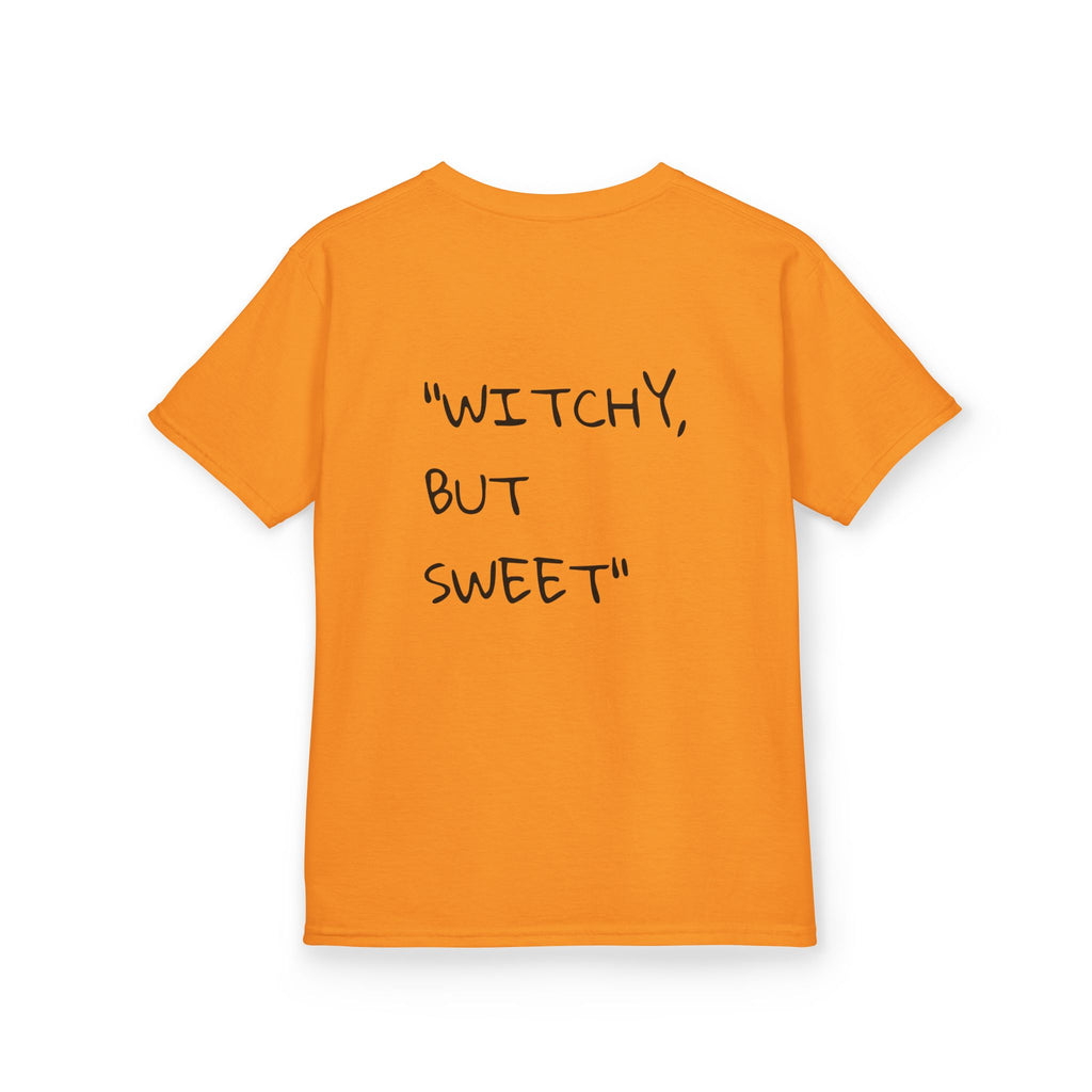 "witchy But Sweet" Kids Halloween Tee- Lowkey Lil' Ones Collection