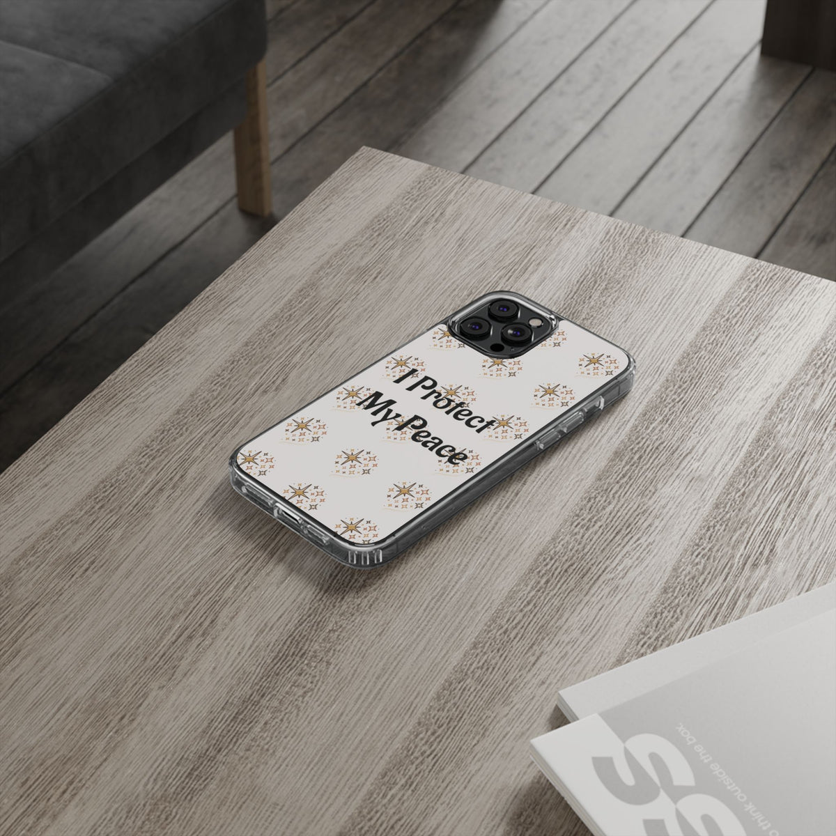 Copy of Protect My Peace Clear Impact-Resistant Phone Case