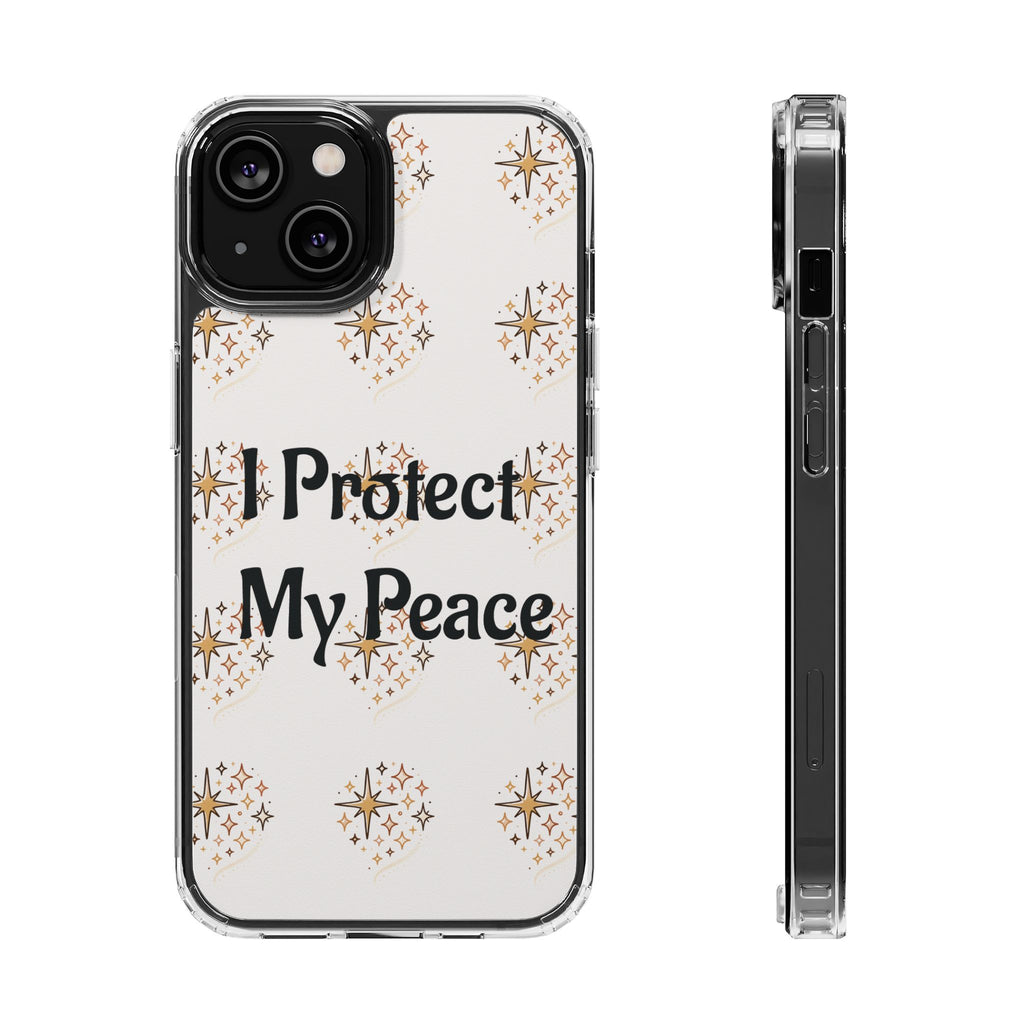 Protect My Peace Clear Impact-Resistant Phone Case