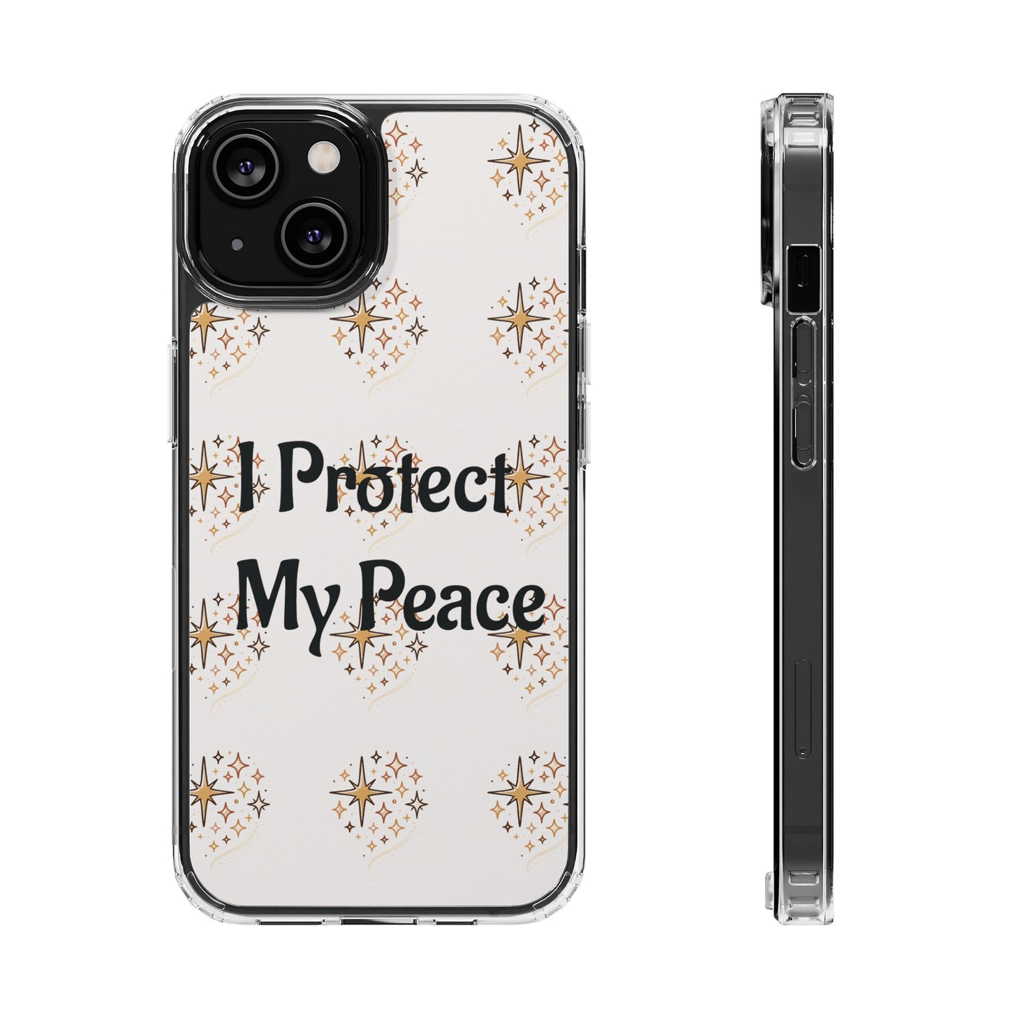 Protect My Peace Clear Impact-Resistant Phone Case
