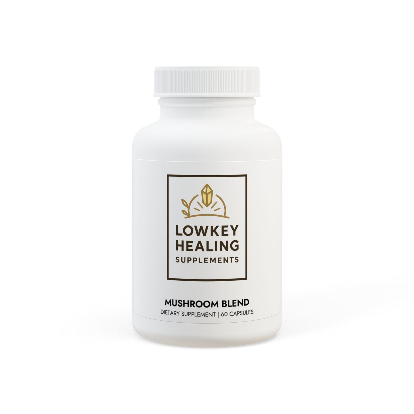 Lowkey Healing Mushroom Blend- Daily Wellness Supplement (60 capsules)