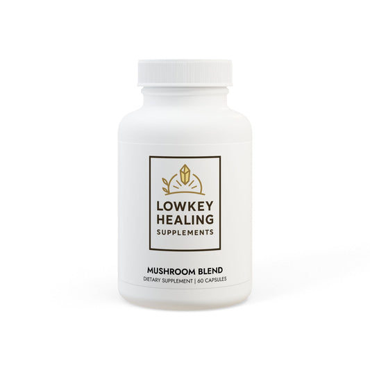 Lowkey Healing Mushroom Blend- Daily Wellness Supplement (60 capsules)