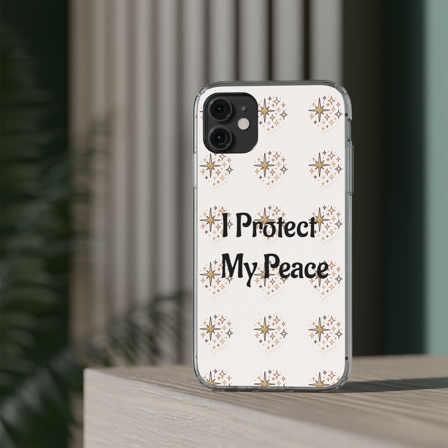 Protect My Peace Clear Impact-Resistant Phone Case