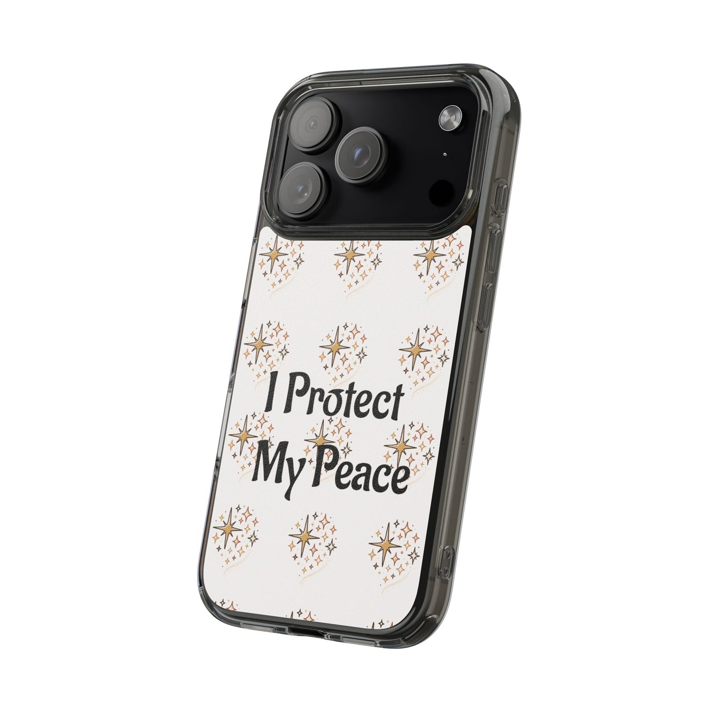 Protect My Peace Clear Impact-Resistant Phone Case