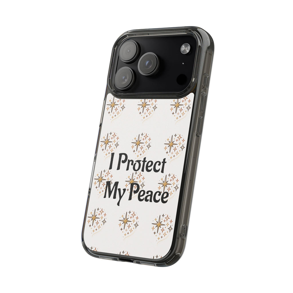 Copy of Protect My Peace Clear Impact-Resistant Phone Case