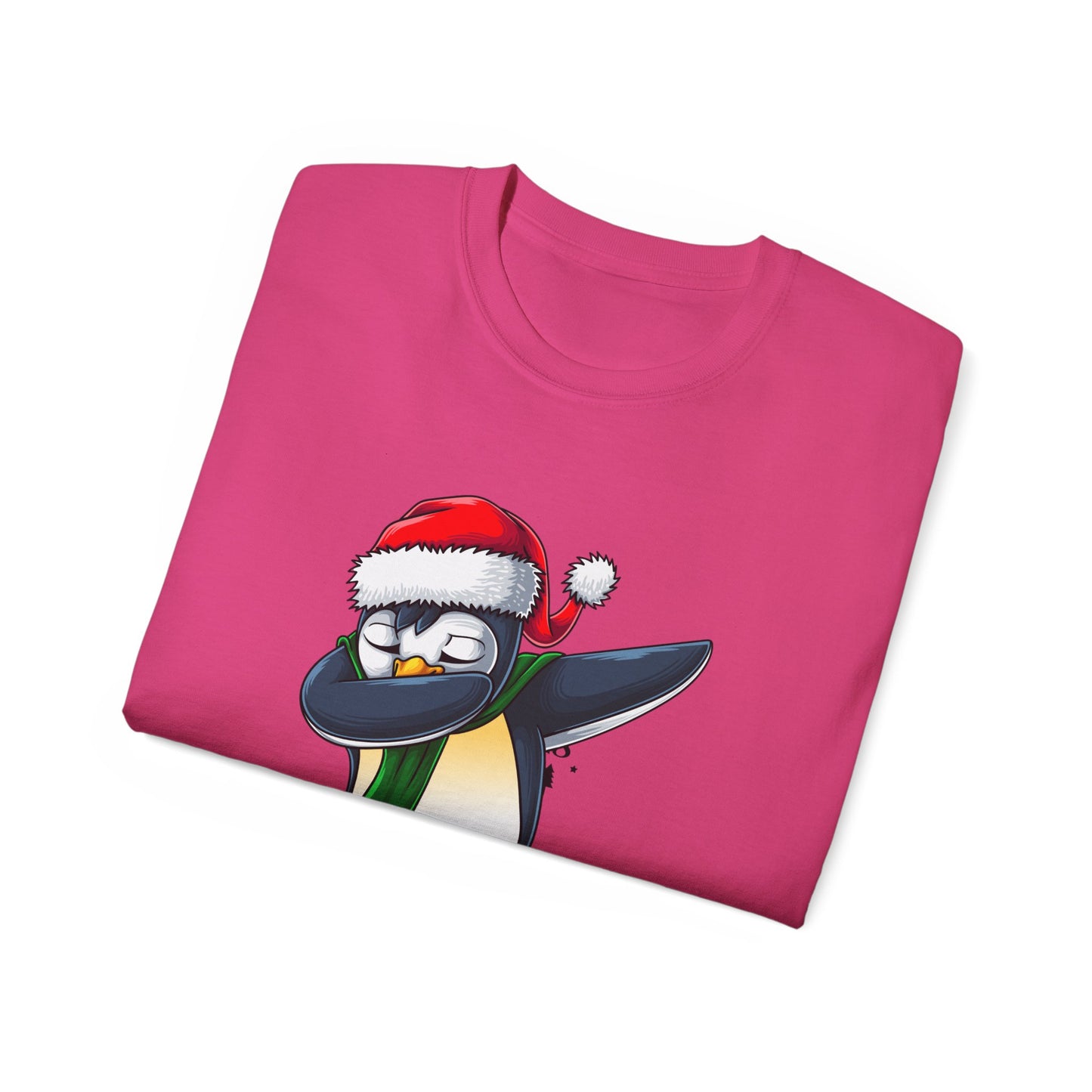 Women's Christmas Vibes Dabbing Penguin Tee
