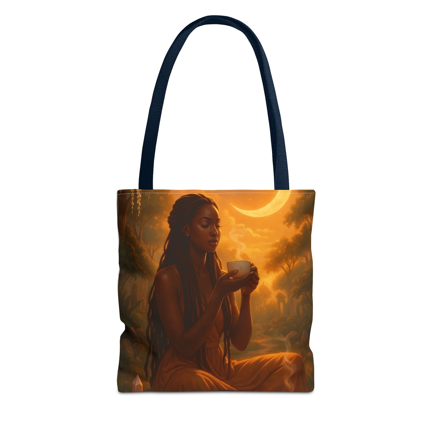 Calming Spiritual Tote Bag, Ethereal Art Tote, Eco-Friendly Shopping Bag, Weekender, Beach Trip, Gift for Her, Yoga Enthusiast