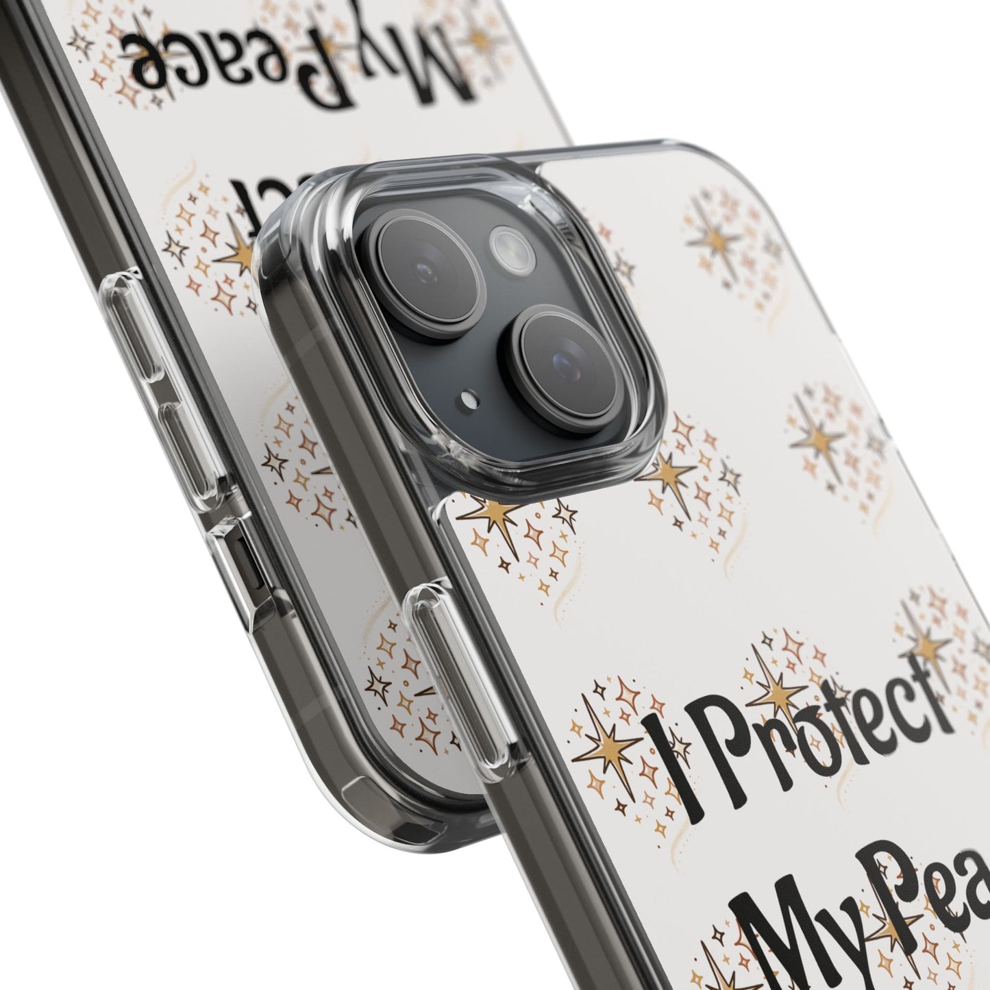 Copy of Protect My Peace Clear Impact-Resistant Phone Case