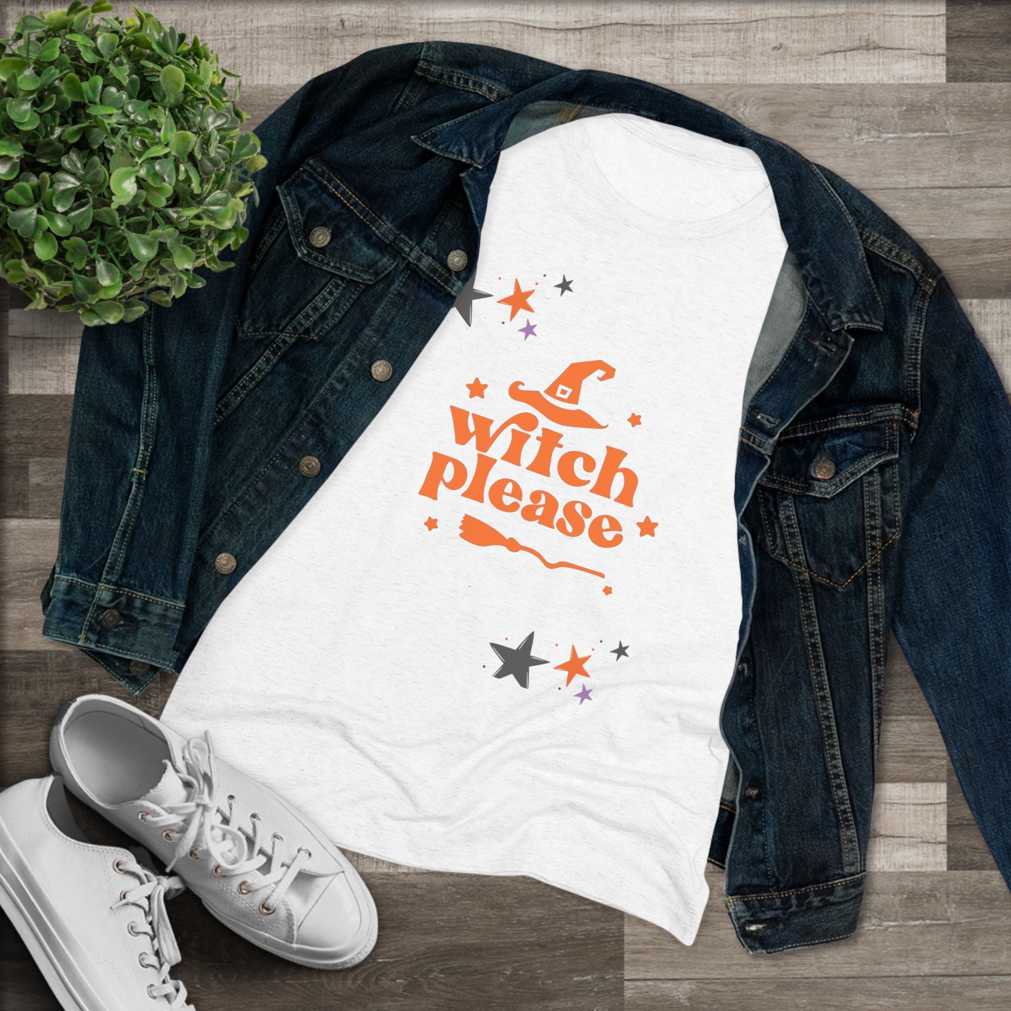 Witch Please Women's Triblend Tee -
