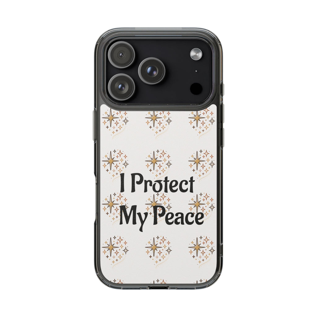 Protect My Peace Clear Impact-Resistant Phone Case