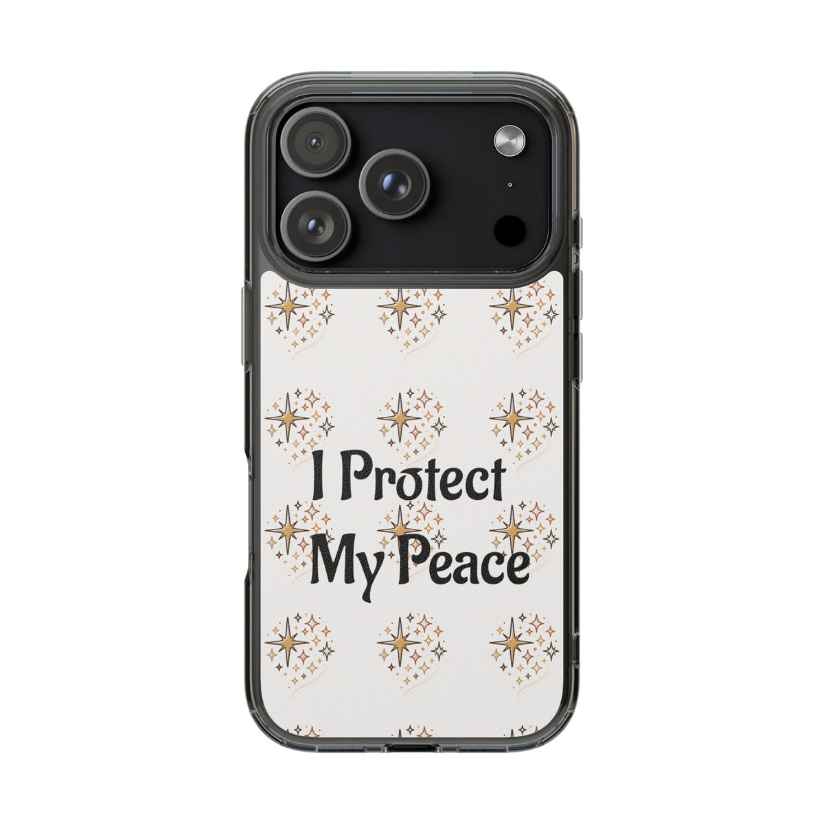 Protect My Peace Clear Impact-Resistant Phone Case