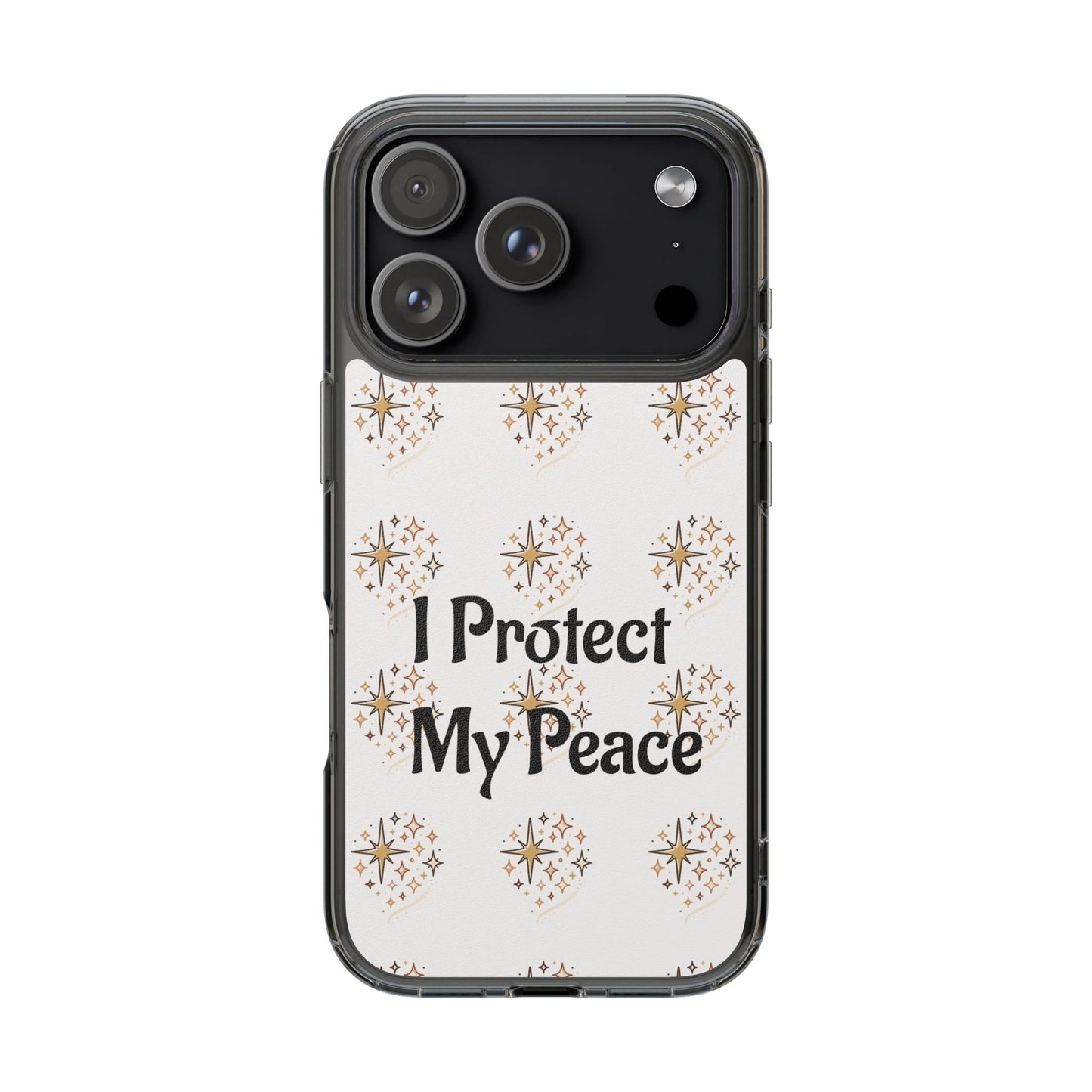 Copy of Protect My Peace Clear Impact-Resistant Phone Case