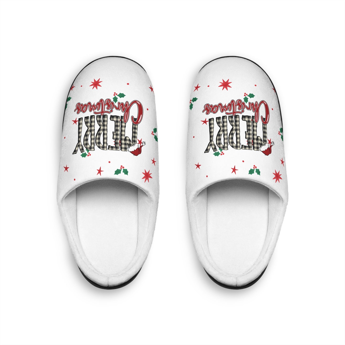 Lowkey Merry Christmas Slippers- Women's