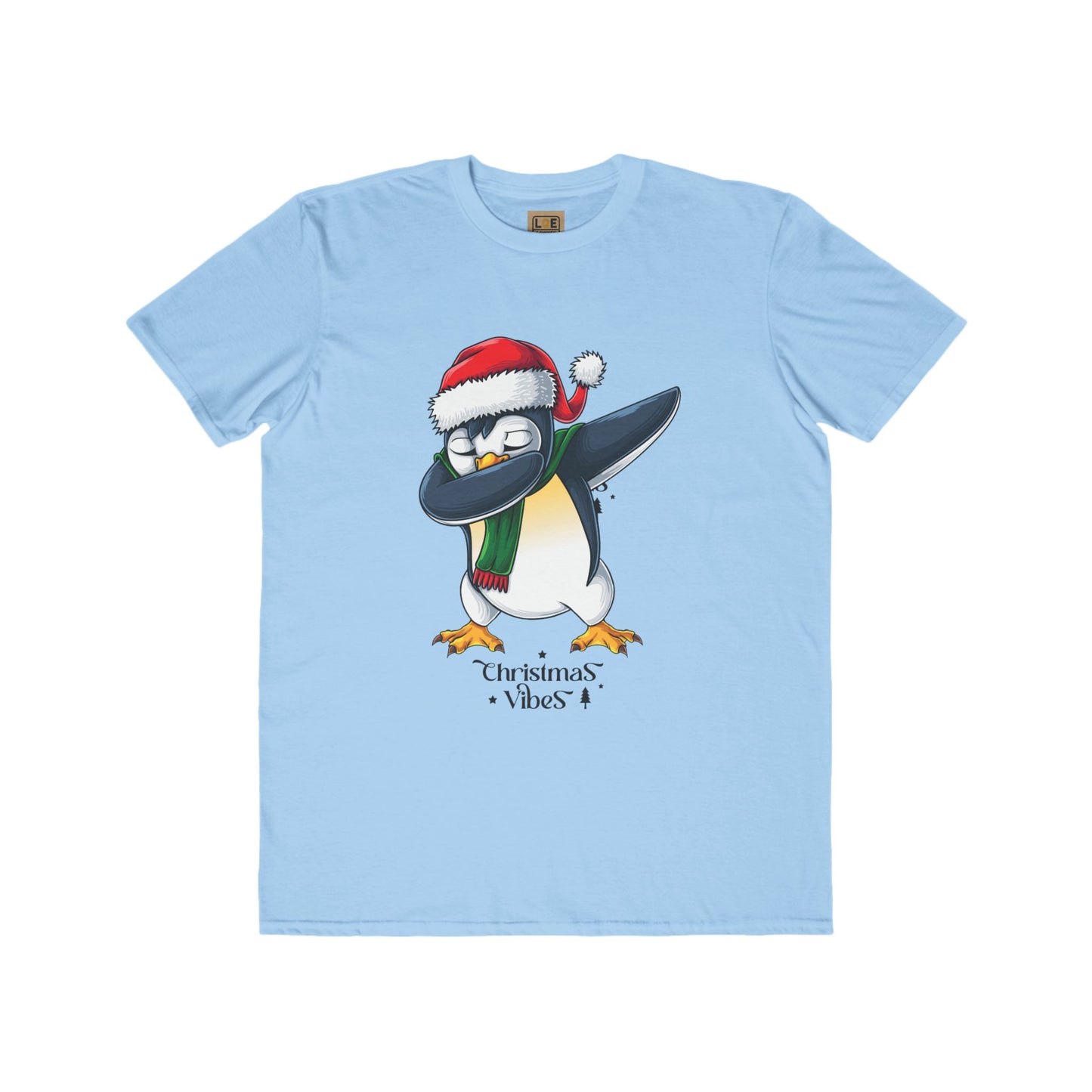 Men's Christmas Vibes Dabbing Penguin Tee