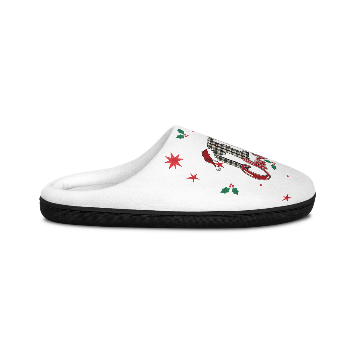Lowkey Merry Christmas Slippers- Women's