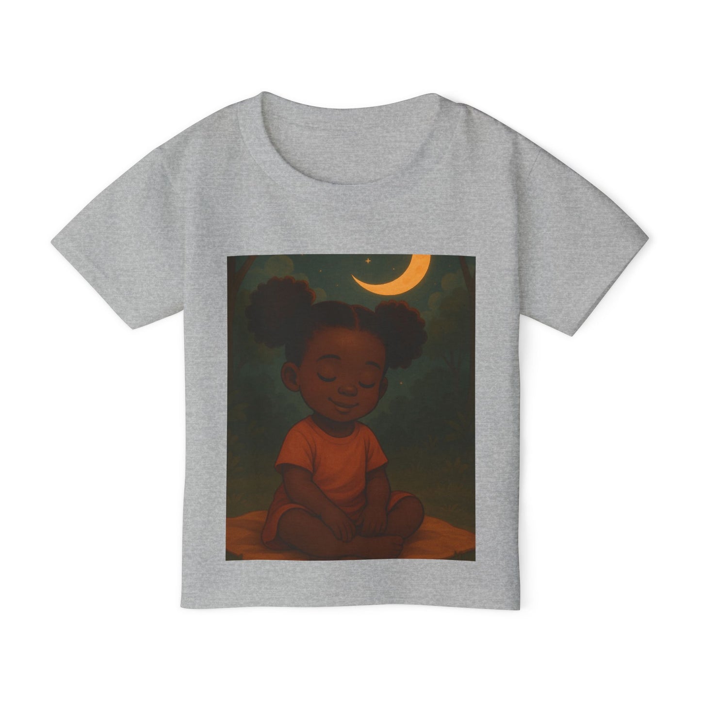"LOWKEY LIL' ONES MOON & STARS TODDLER SHIRT-SOFT AFFIRMATION TEE FOR KIDS, GENTLE STRENGTH, DREAMY COMFORT"