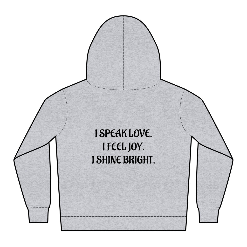 lowkey Lil' Ones " I Speak Love" Lil' Girls Affirmation Hoodie