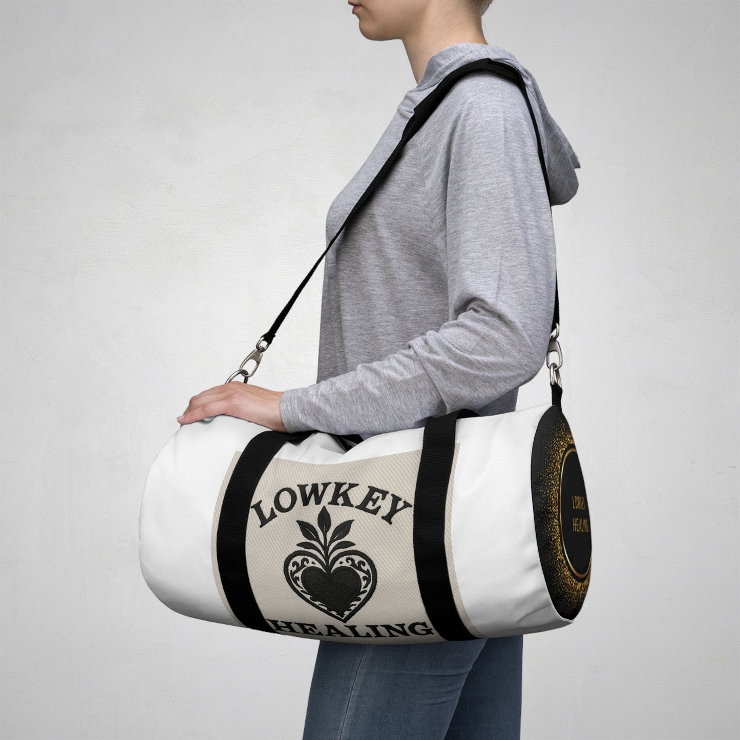 LOWKEY HEALING DUFFLE BAG, PACK LIGHT, HEAL HEAVY