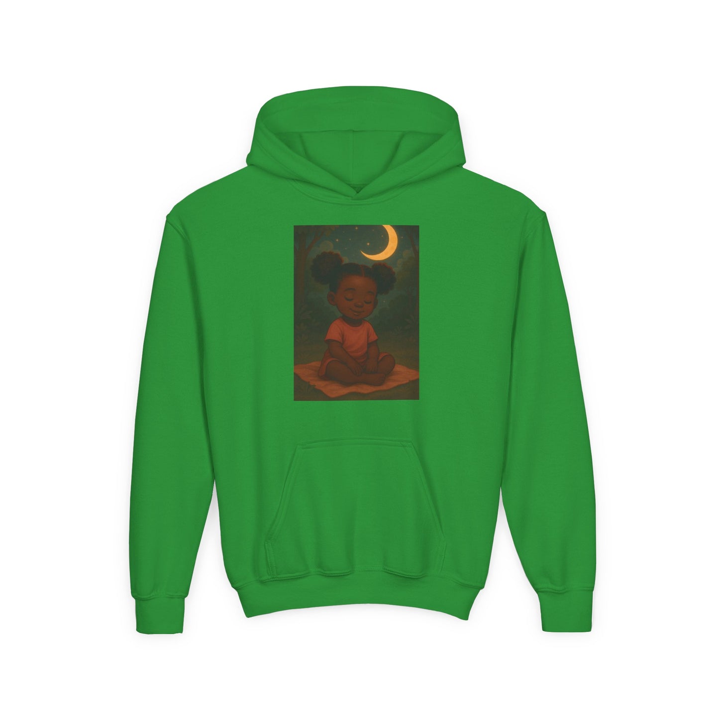 Lowkey Lil' Ones "peaceful Moon" Youth Hoodie- Calm Energy For Growing Queens