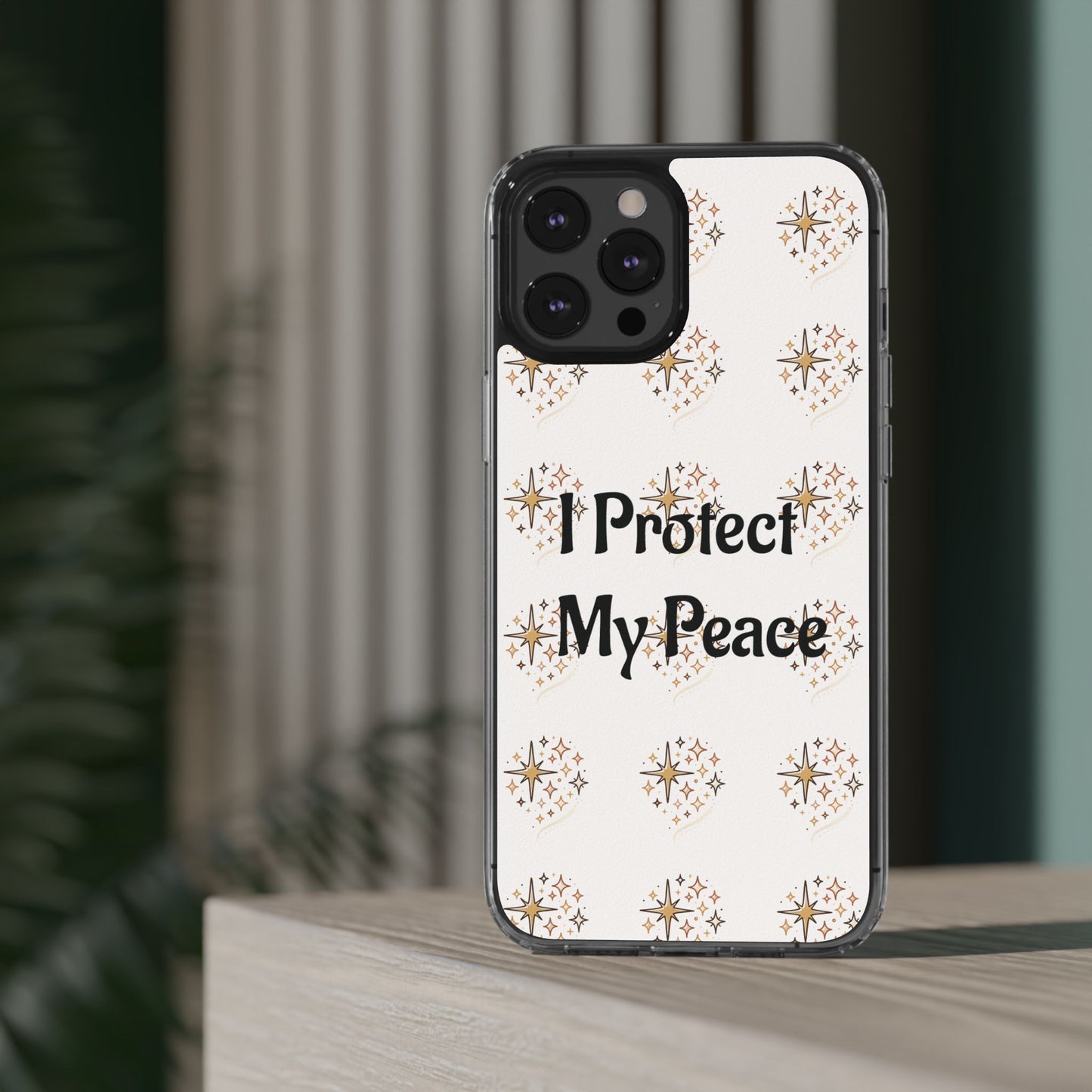 Protect My Peace Clear Impact-Resistant Phone Case