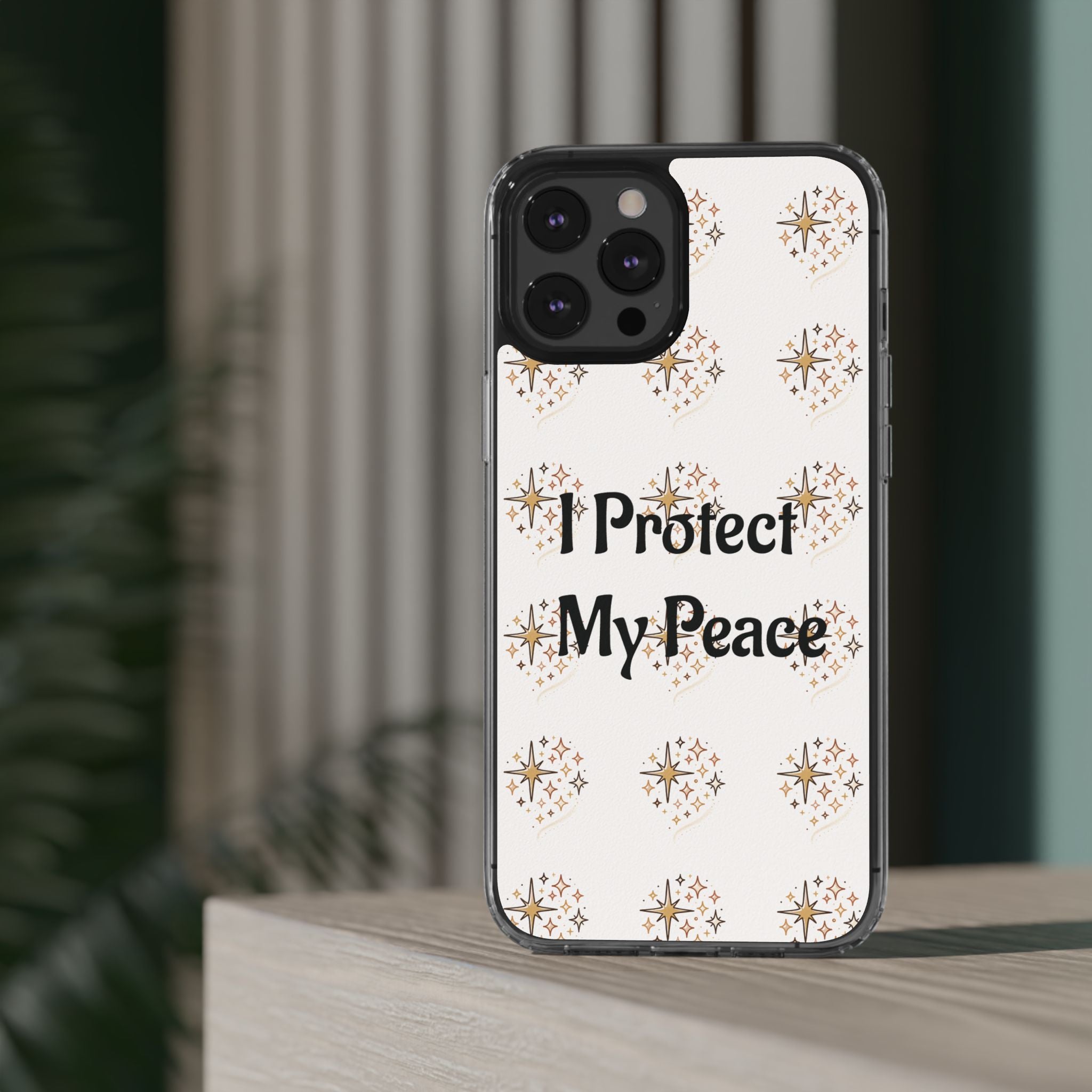 Copy of Protect My Peace Clear Impact-Resistant Phone Case