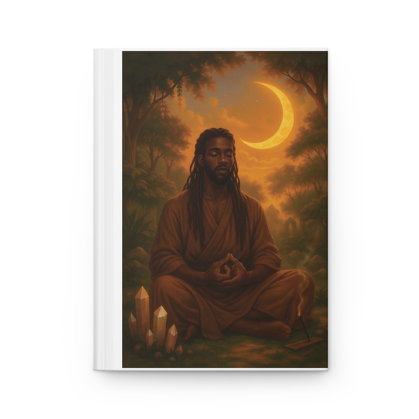 "Lowkey King Energy" Meditation Journal- Mindful Notebook for Men, Self-care gift, Inner Peace & Power Tracker