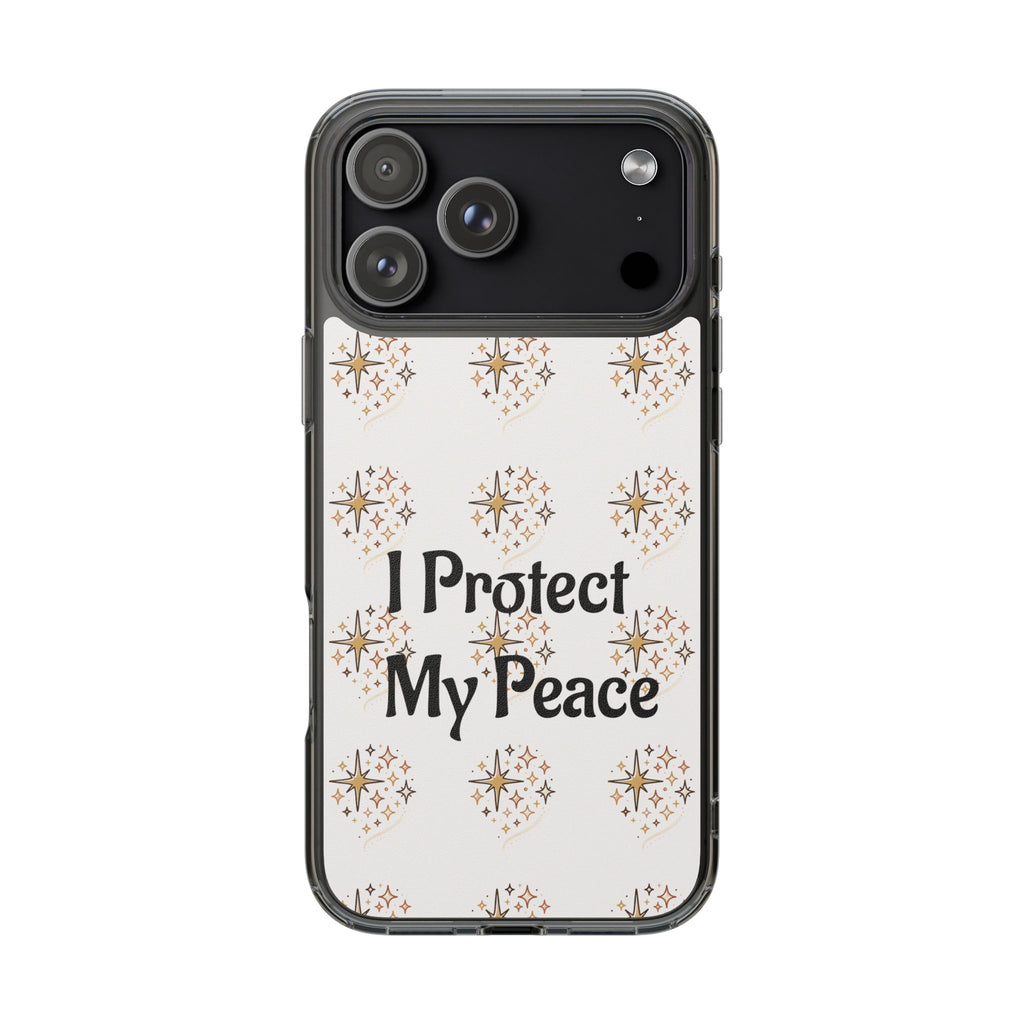 Protect My Peace Clear Impact-Resistant Phone Case
