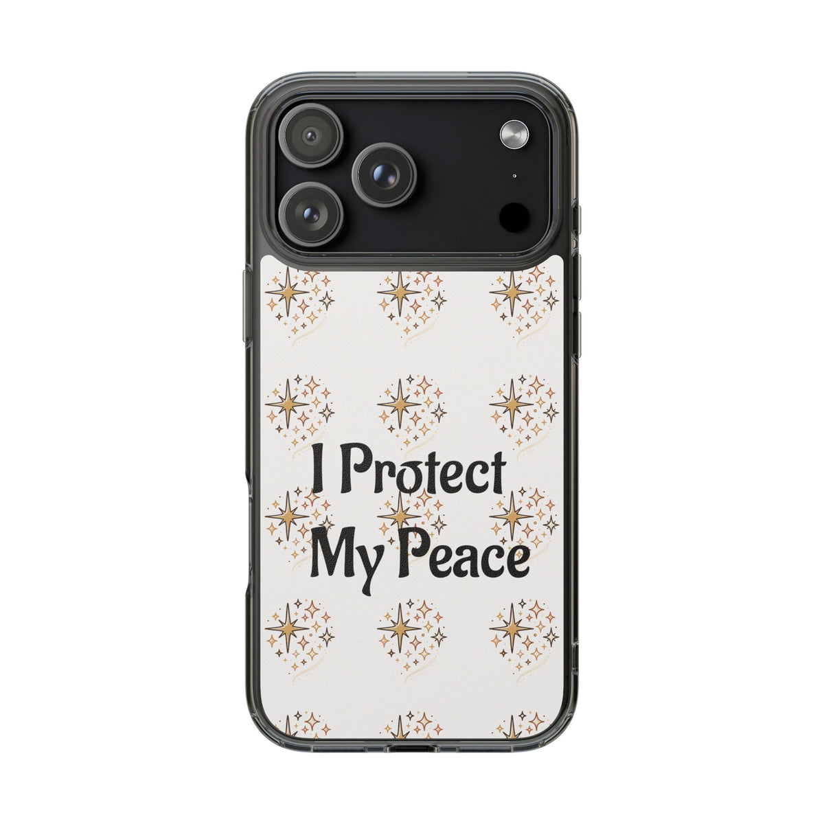 Protect My Peace Clear Impact-Resistant Phone Case