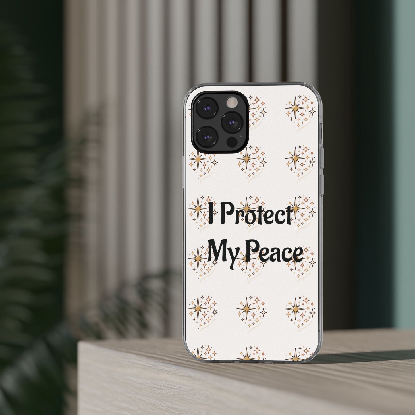 Protect My Peace Clear Impact-Resistant Phone Case