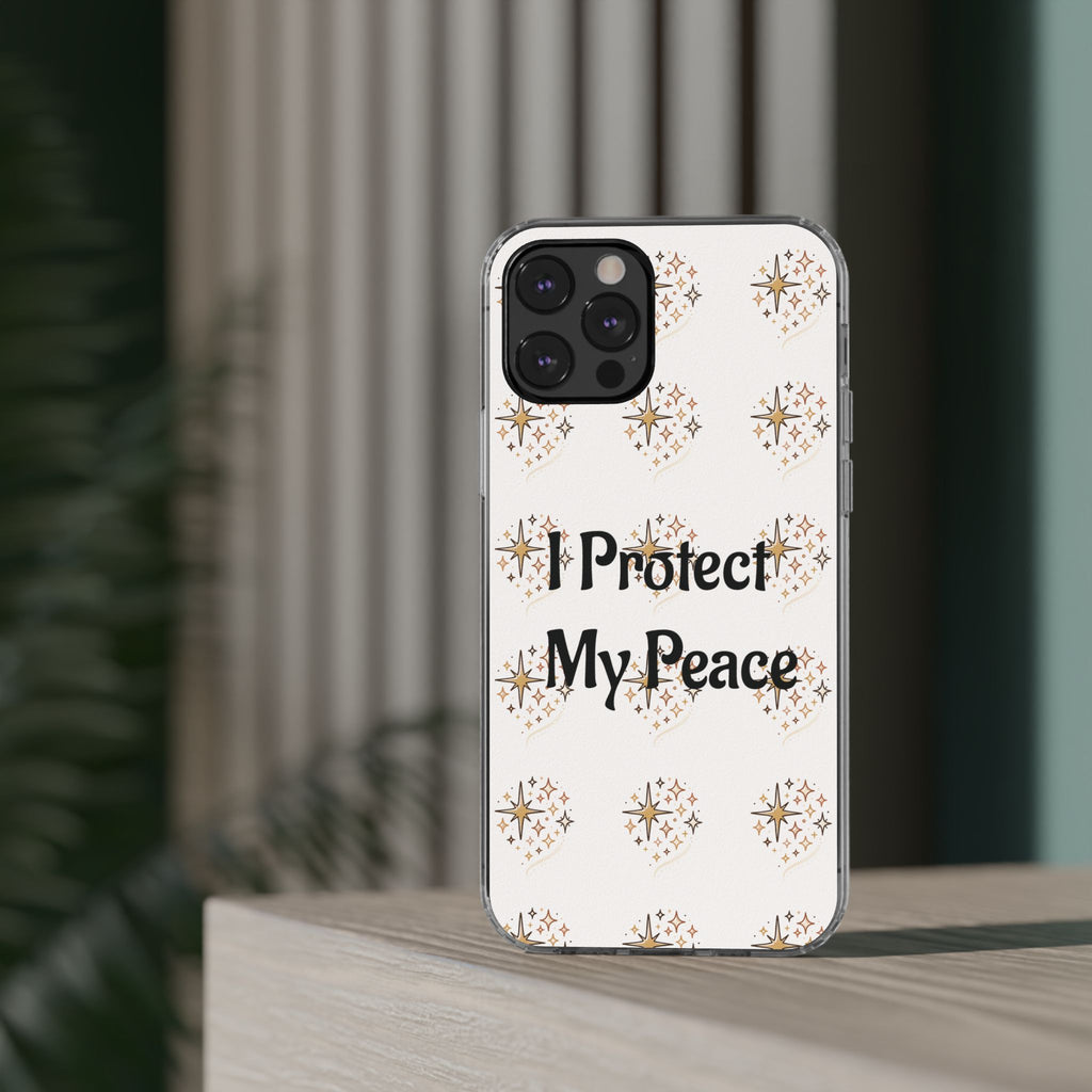 Copy of Protect My Peace Clear Impact-Resistant Phone Case