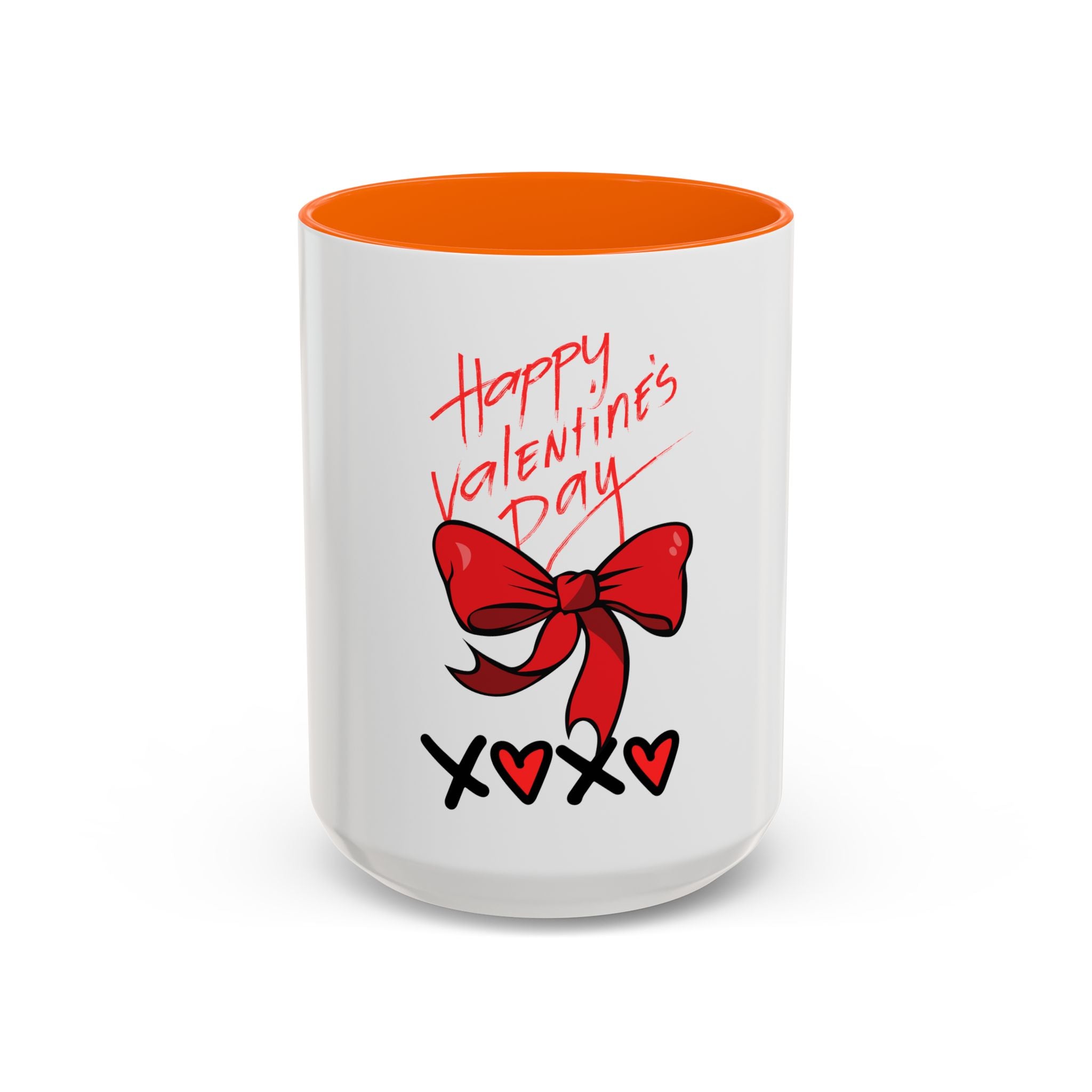 Happy Valentine's Day Bow & Hearts Coffee Mug