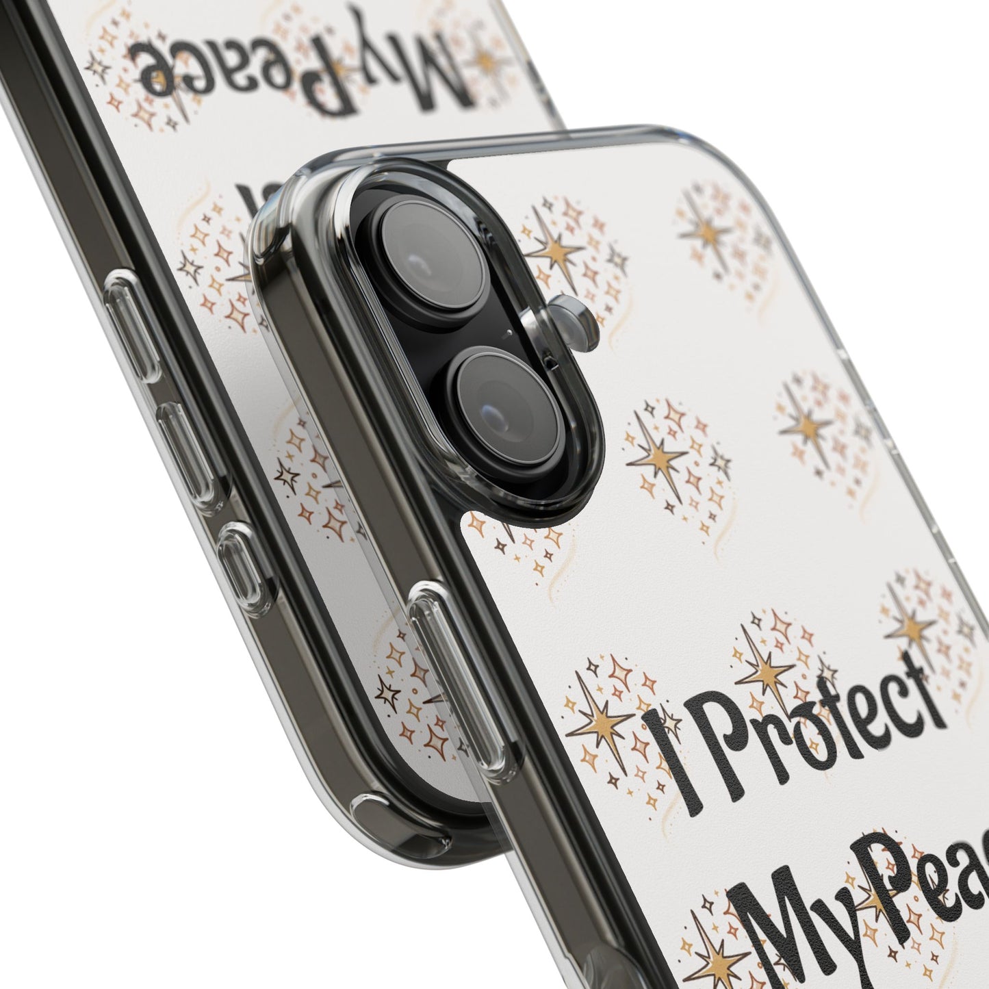 Protect My Peace Clear Impact-Resistant Phone Case