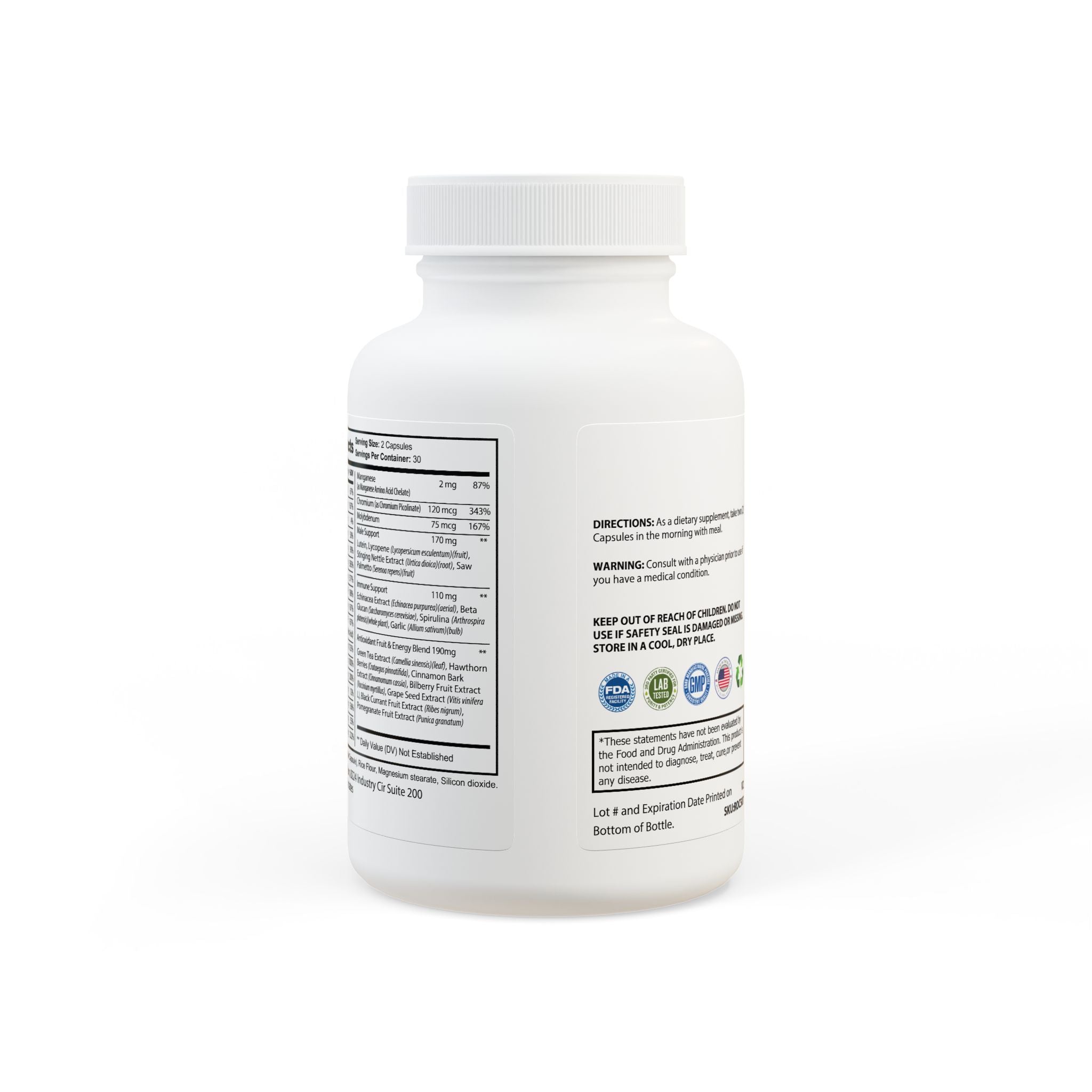 Lowkey Healing Men's Daily multivitamin- 60 capsules